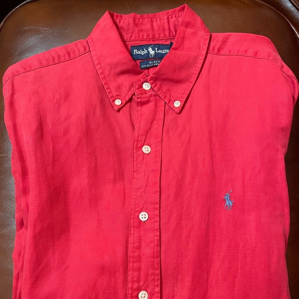 Ralph Lauren, long sleeve button up casual men’s shirt